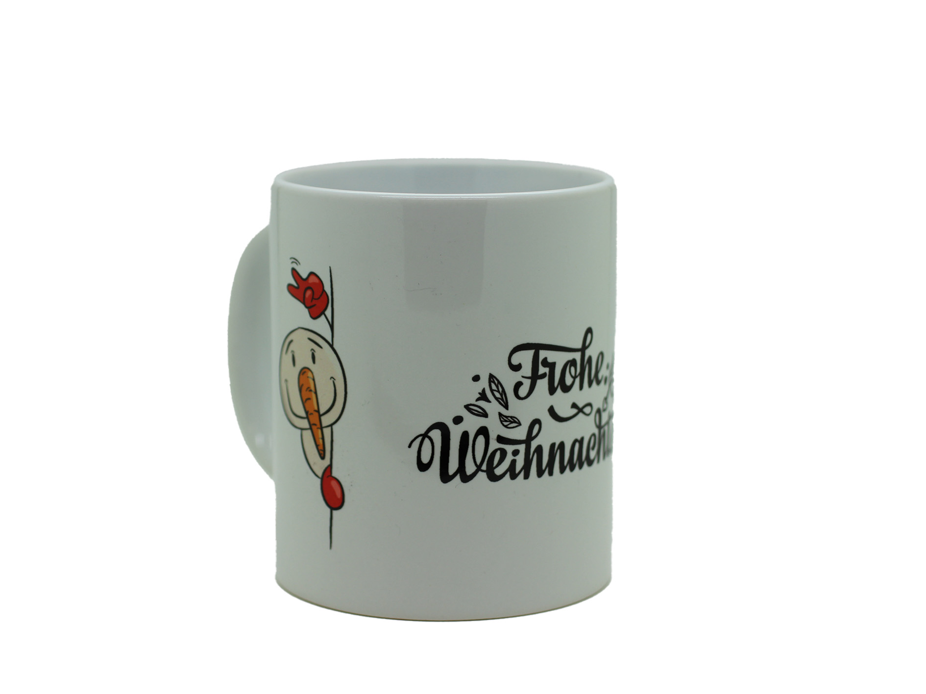 Tasse "Weihnachtsmann und Schneemann"