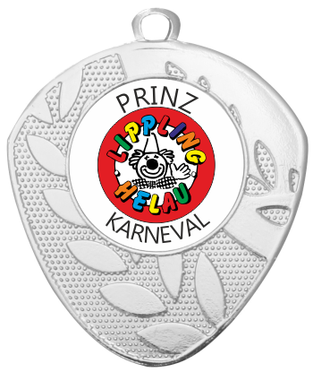 Medaille oval mit Ehrenlaub