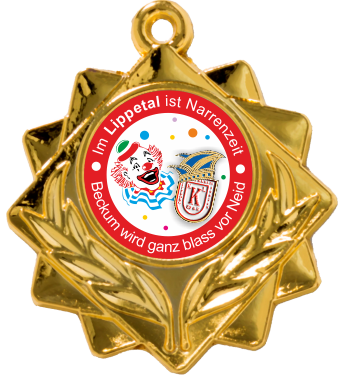 Medaille Gold mit Ehrenlaub