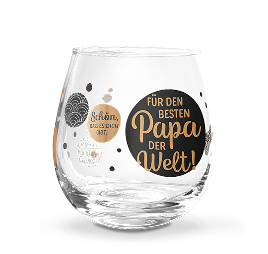 Formano Glas mit Spruch - Für den besten Papa der Welt