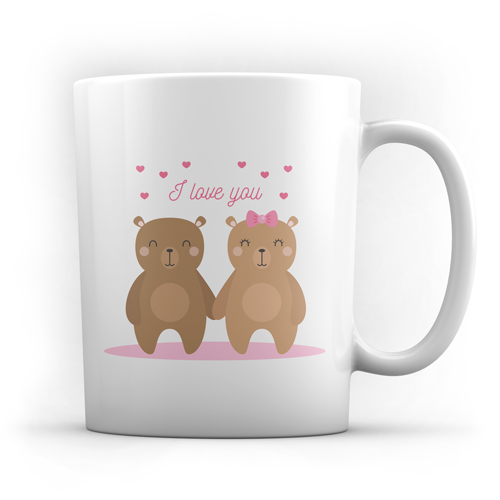 Tasse mit Bärenmotiv "I love you"