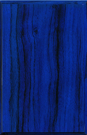 Holztafel blau mit Druck