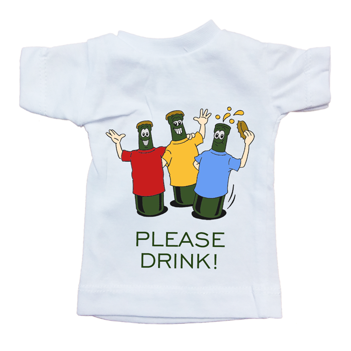 Flaschenshirt "Please Drink!"